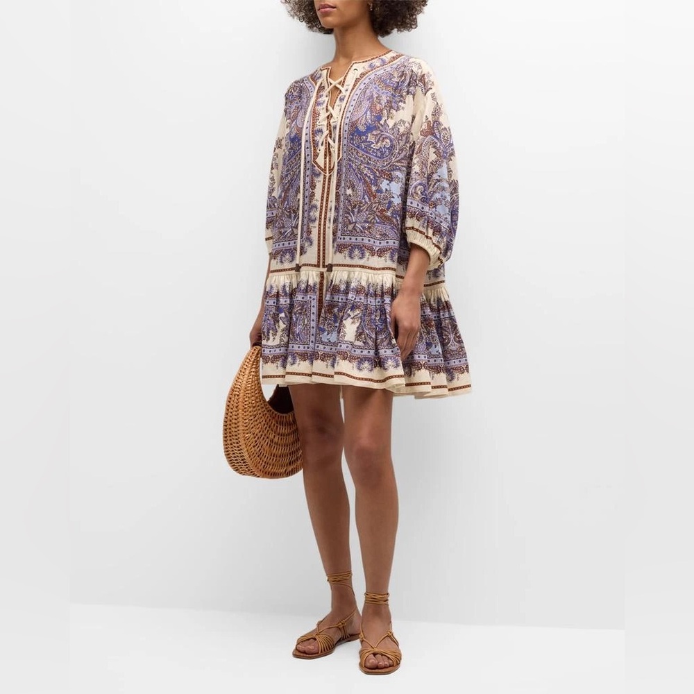 Zimmermann
Ottie Paisley Eyelet Mini Dress Size 0